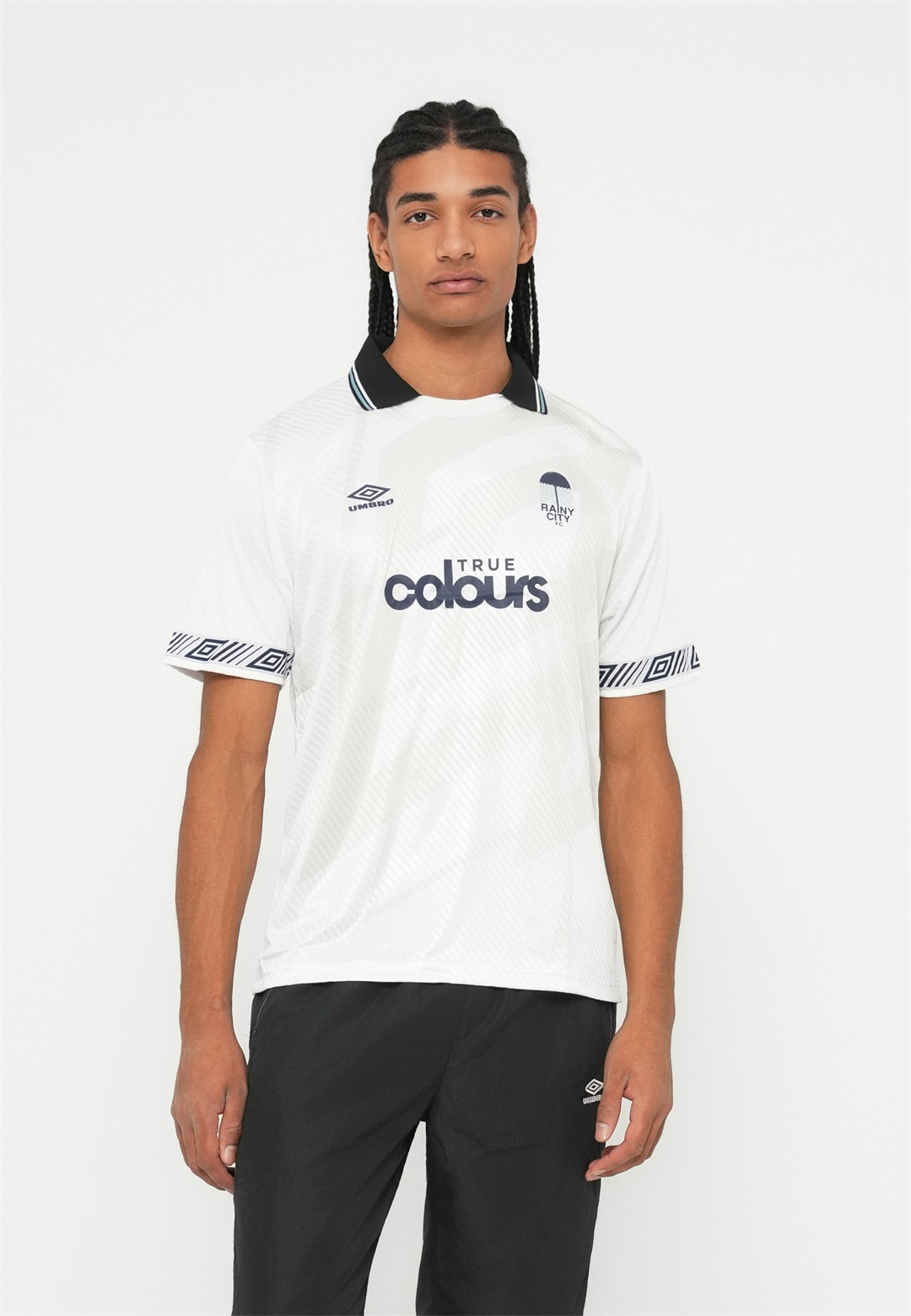 Umbro TAPED FOOTBALL UNISEX - T-Shirt print - brilliant white/weiß
