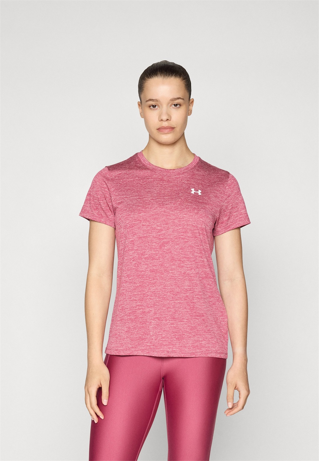 Under Armour TWIST - Sport T-Shirt - fuchsia dusk/white/pink