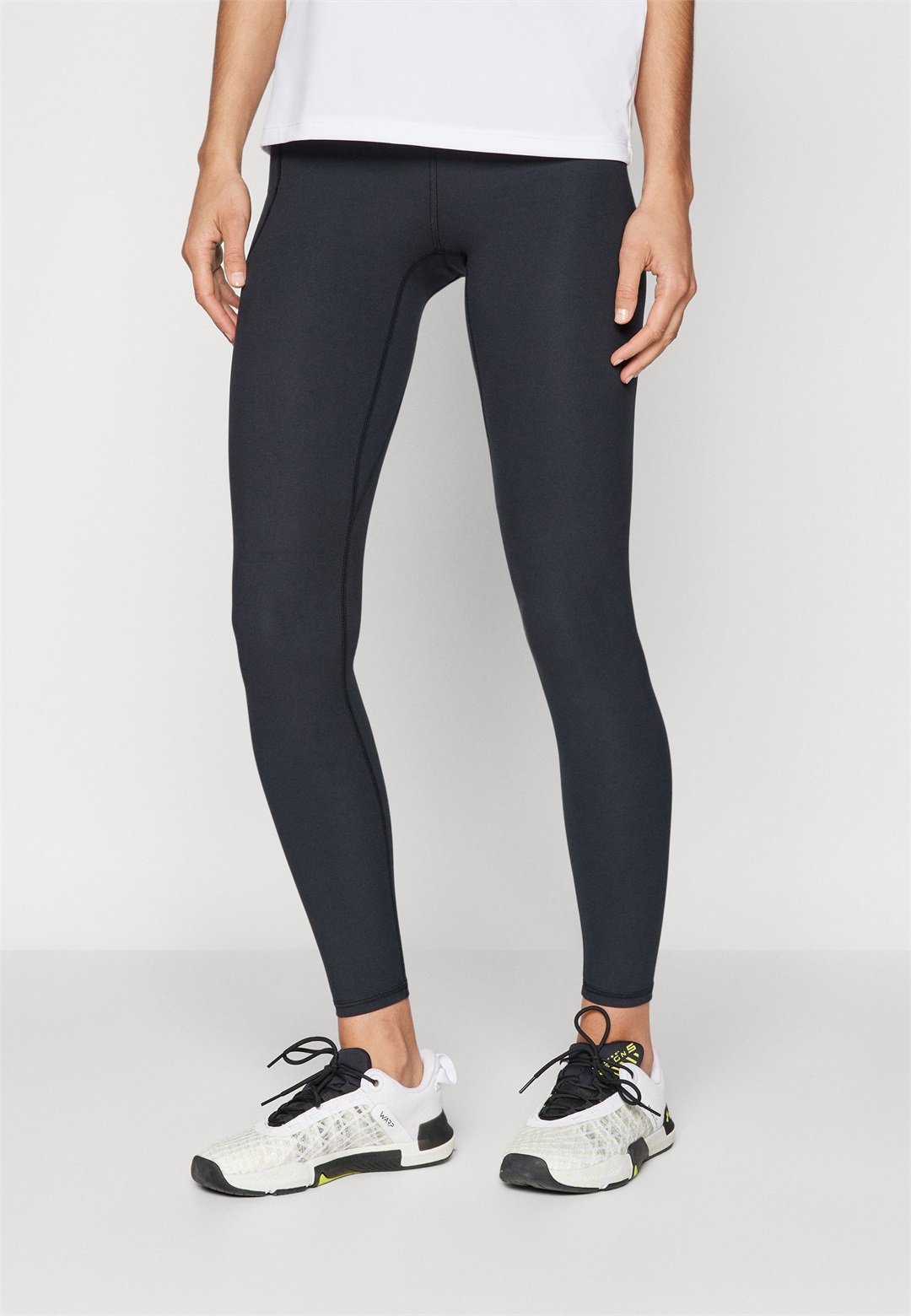 Under Armour MOTION UHR LEGGING - Tights - black/white/schwarz