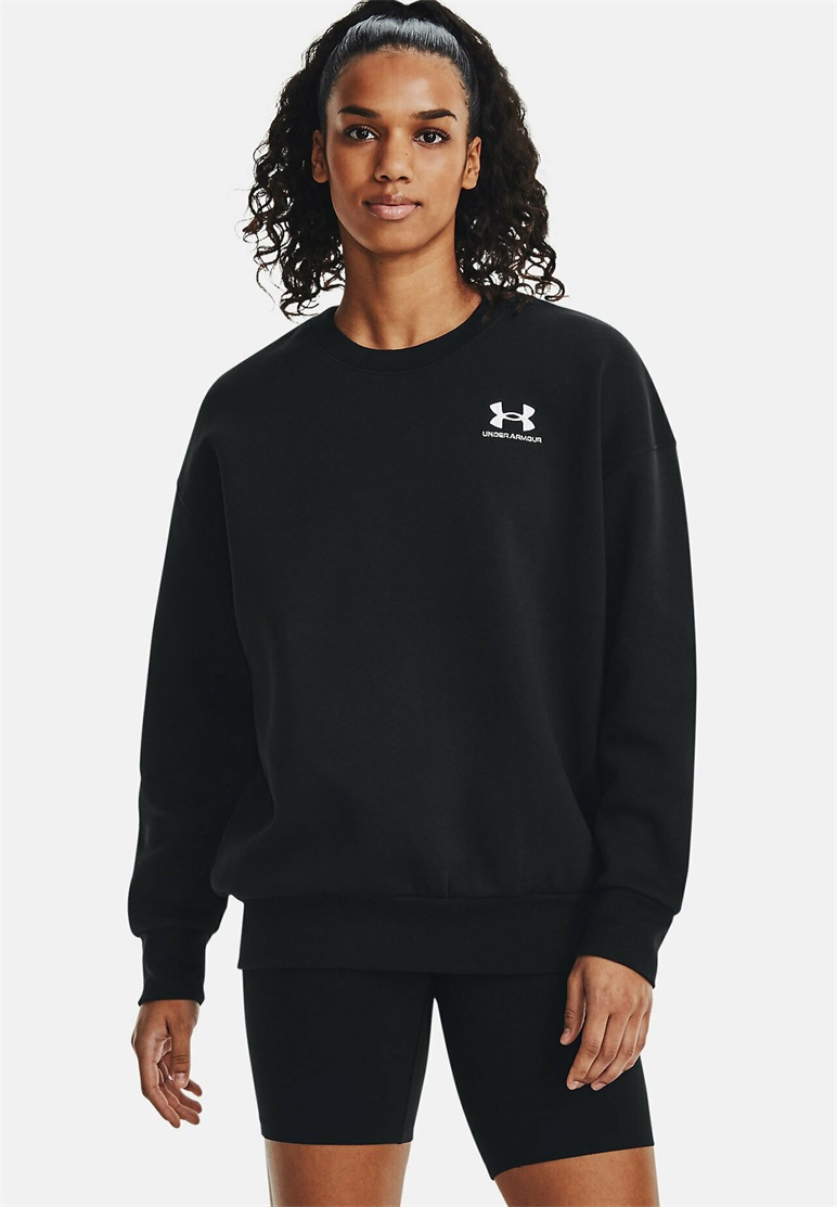 Under Armour ICON FLEECE - Sweatshirt - black/schwarz