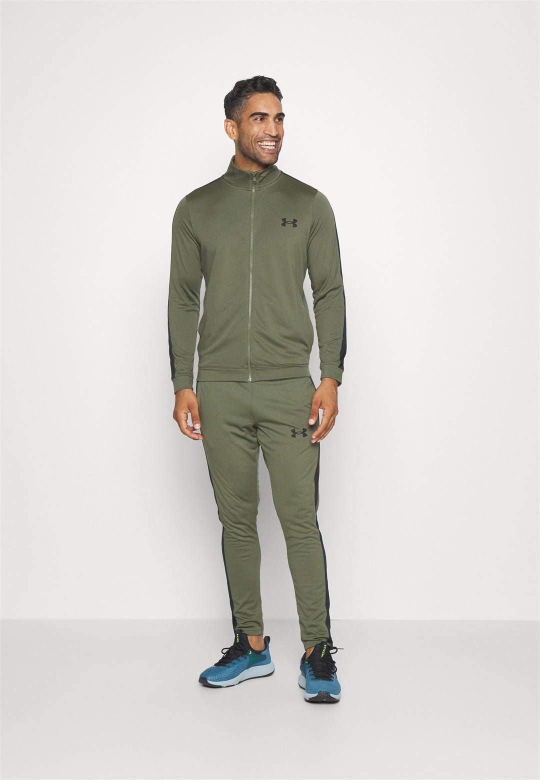 Under Armour TRACK SUIT SET - Trainingsanzug - marine green/black/khaki