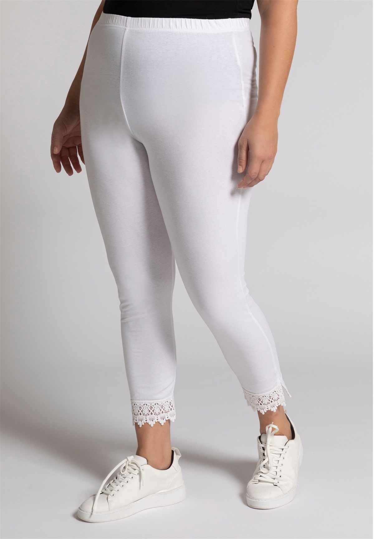 Ulla Popken 7/8 - Leggings - Hosen - white/weiß
