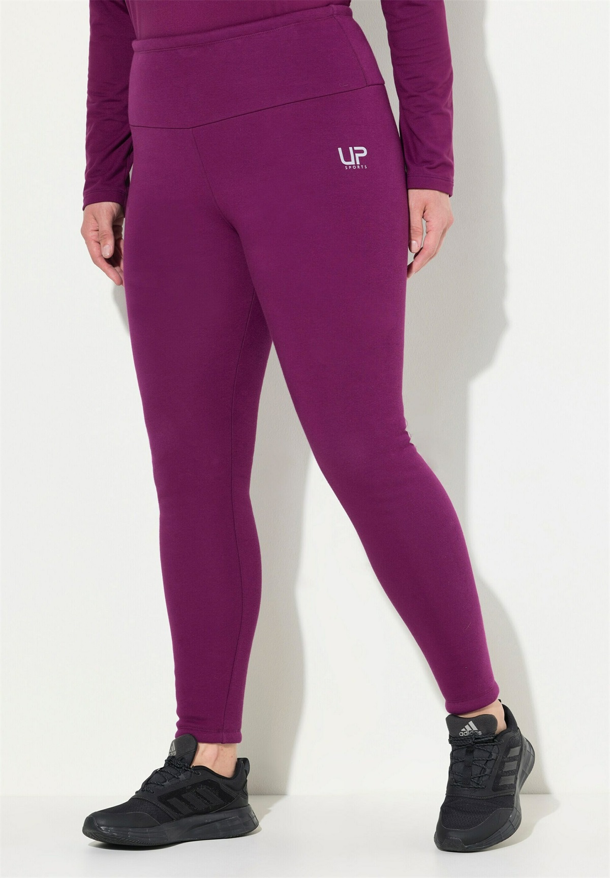 Ulla Popken Leggings - Hosen - berry pink/beere