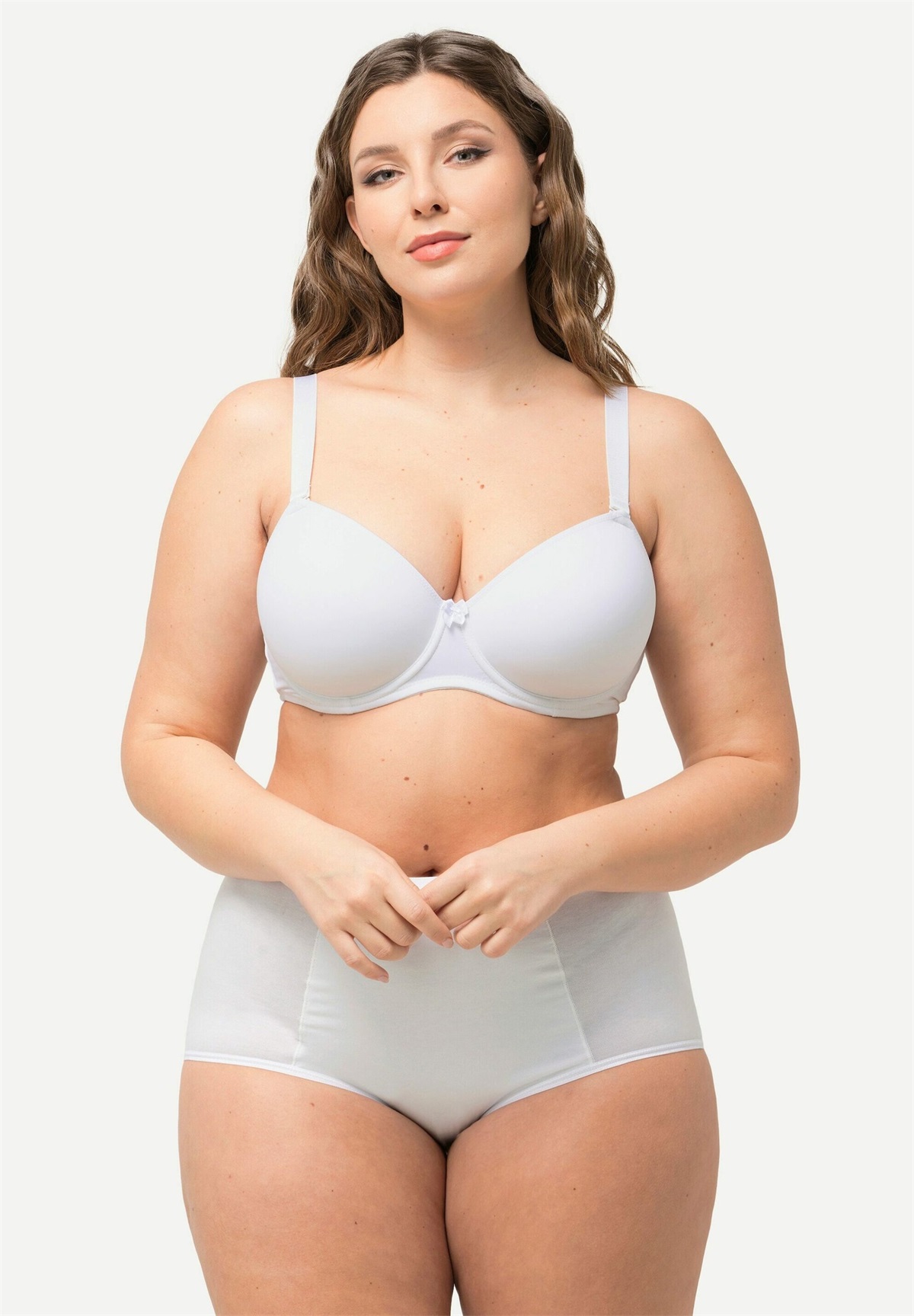 Ulla Popken AMOVIBLES BONNET C-E - T-Shirt BH - snow white/weiß