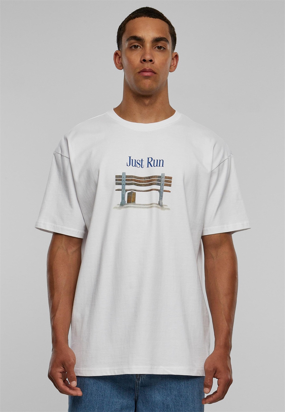 Upscale by Mister Tee CREDITS OVERSIZE - T-Shirt print - white/weiß