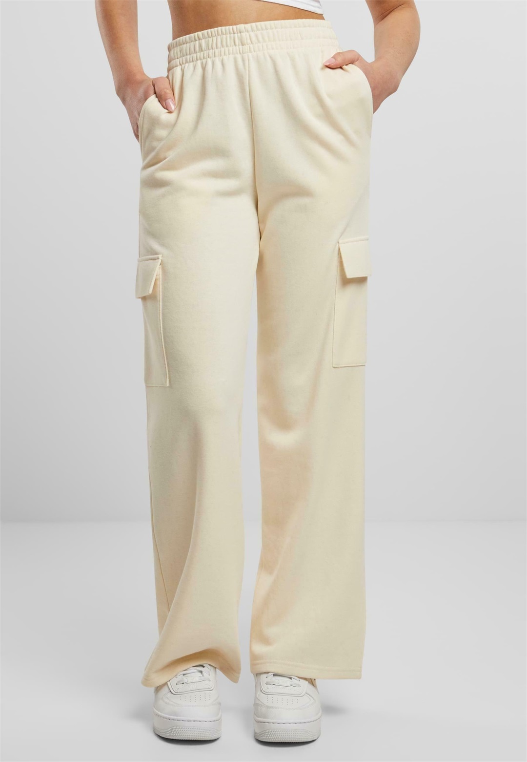 Urban Classics BAGGY - Cargohose - whitesand/weiß