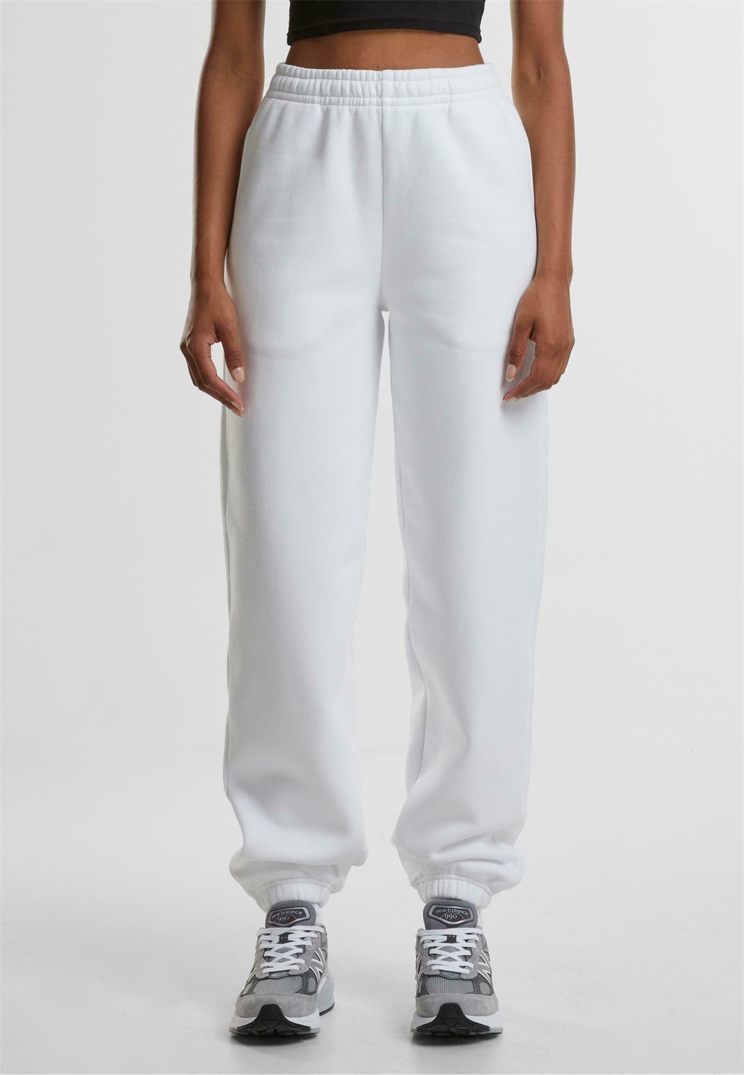 Urban Classics FLUFFY - Jogginghose - white/transparent