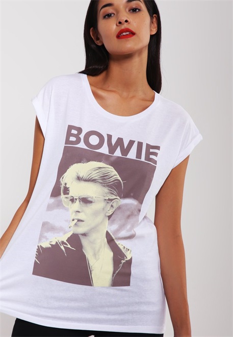 Mister Tee DAVID BOWIE - T-Shirt print - white/weiß