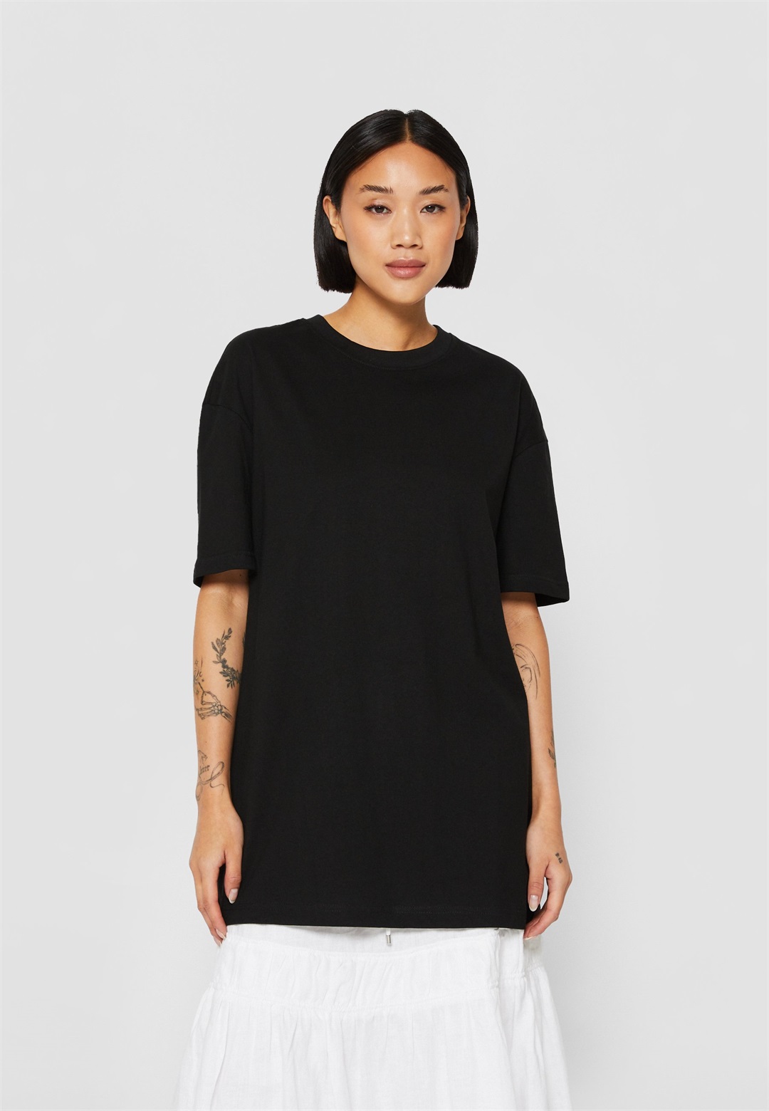 Urban Classics BOYFRIEND TEE - T-Shirt basic - black/schwarz