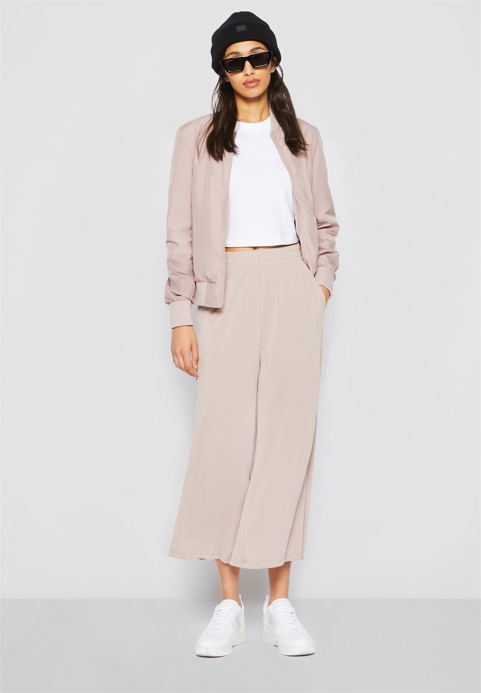 Urban Classics Bomberjacke - duskrose/hellbraun