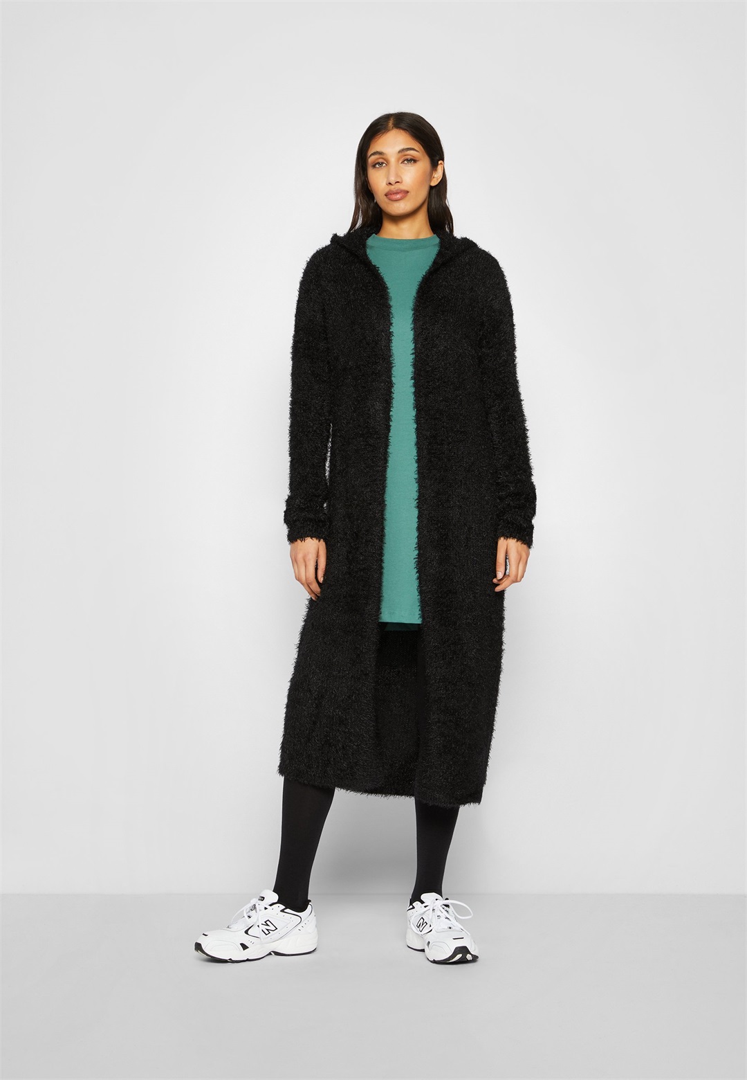 Urban Classics FEATHER - Strickjacke - black/schwarz