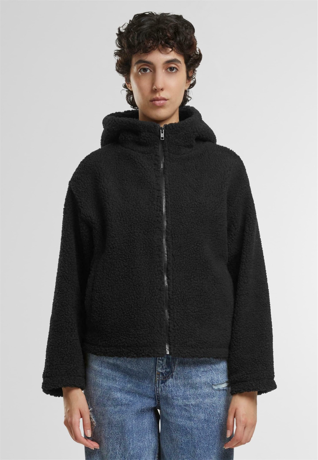 Urban Classics Fleecejacke - black/schwarz