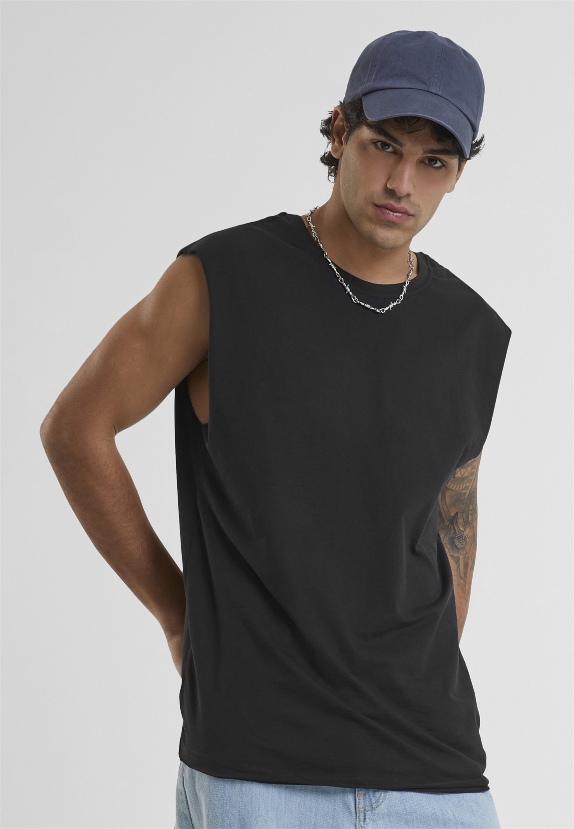 Urban Classics OPEN EDGE SLEEVELESS - Top - black/schwarz