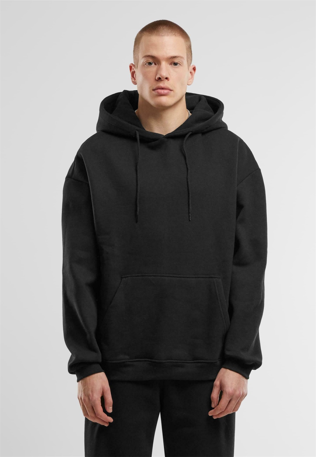 Urban Classics BASIC - Kapuzenpullover - black/schwarz