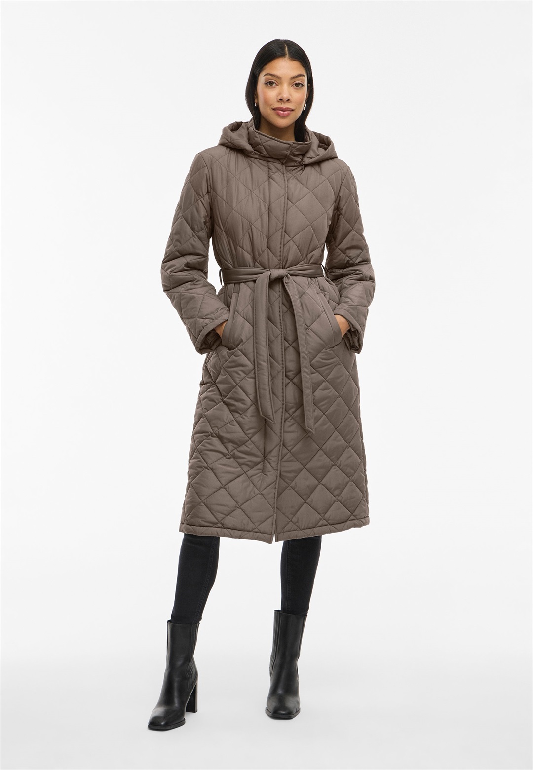 VILA VIKANTE - Wintermantel - brown/braun