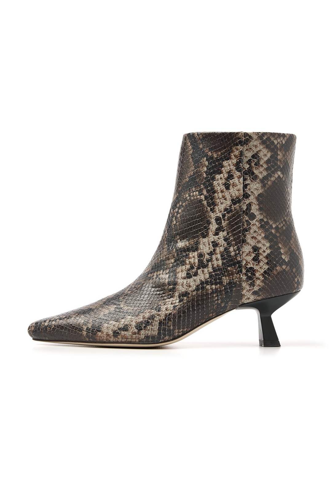 VIA VAI Stiefelette - black brown multicolored snake print/braun
