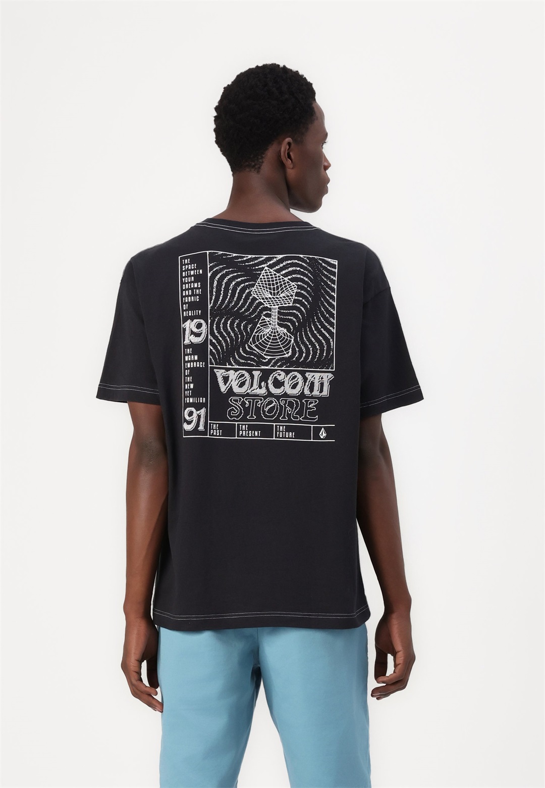 Volcom TIMEWAVE - T-Shirt print - antique black/schwarz