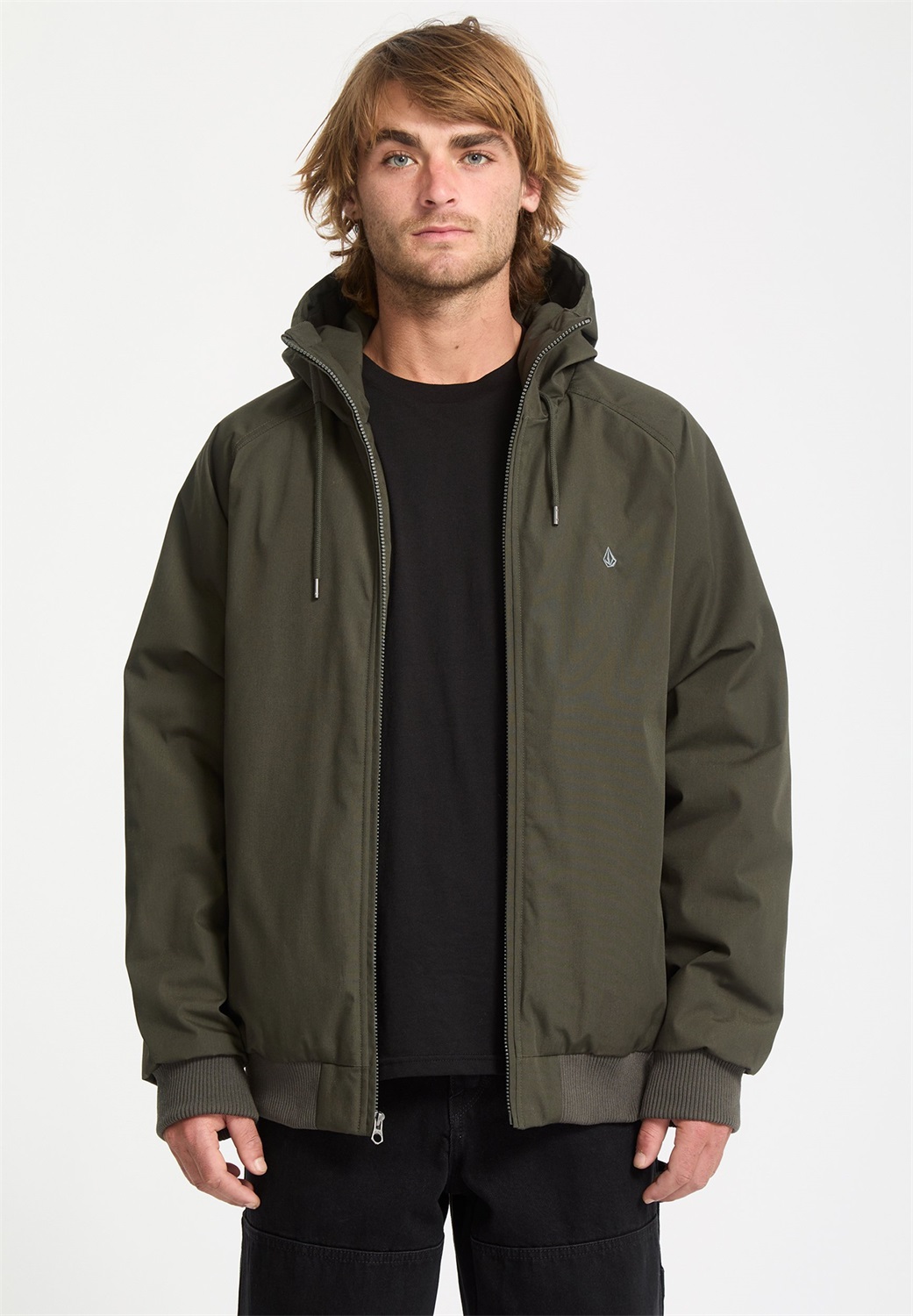 Volcom HERNAN 10K - Übergangsjacke - rinsed black/blue-black denim