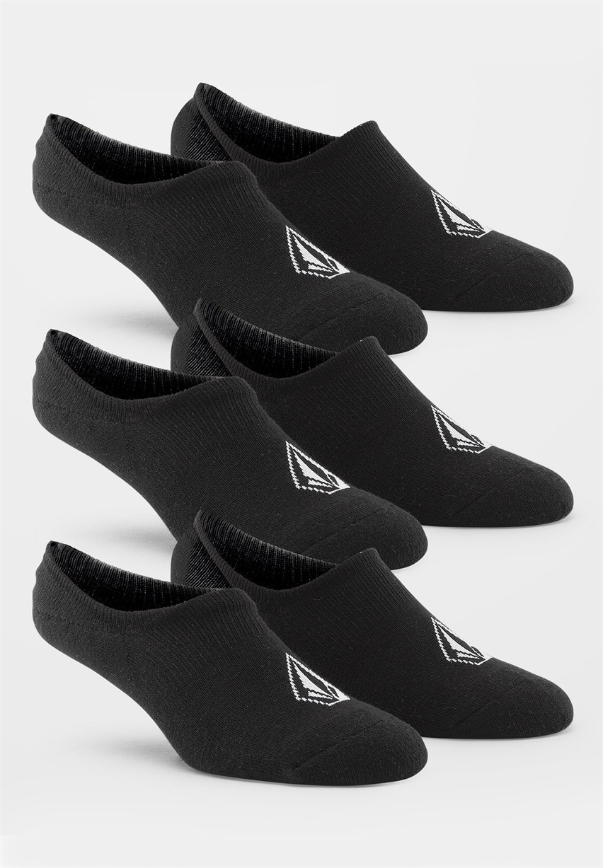 Volcom STONES NSHW 3 PACK - Füßlinge - black/schwarz