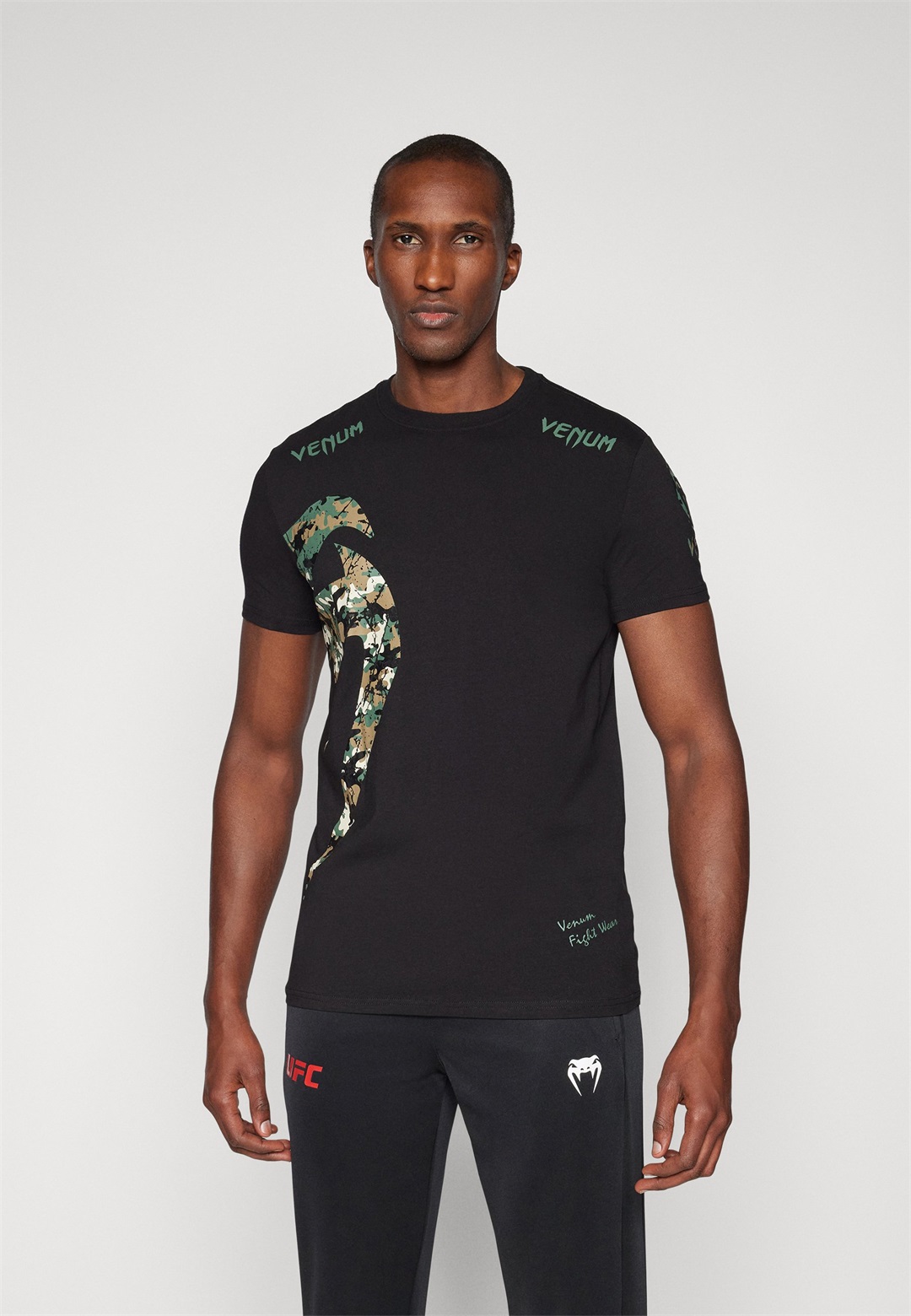 Venum ORIGINAL GIANT - T-Shirt print - black/forest/schwarz