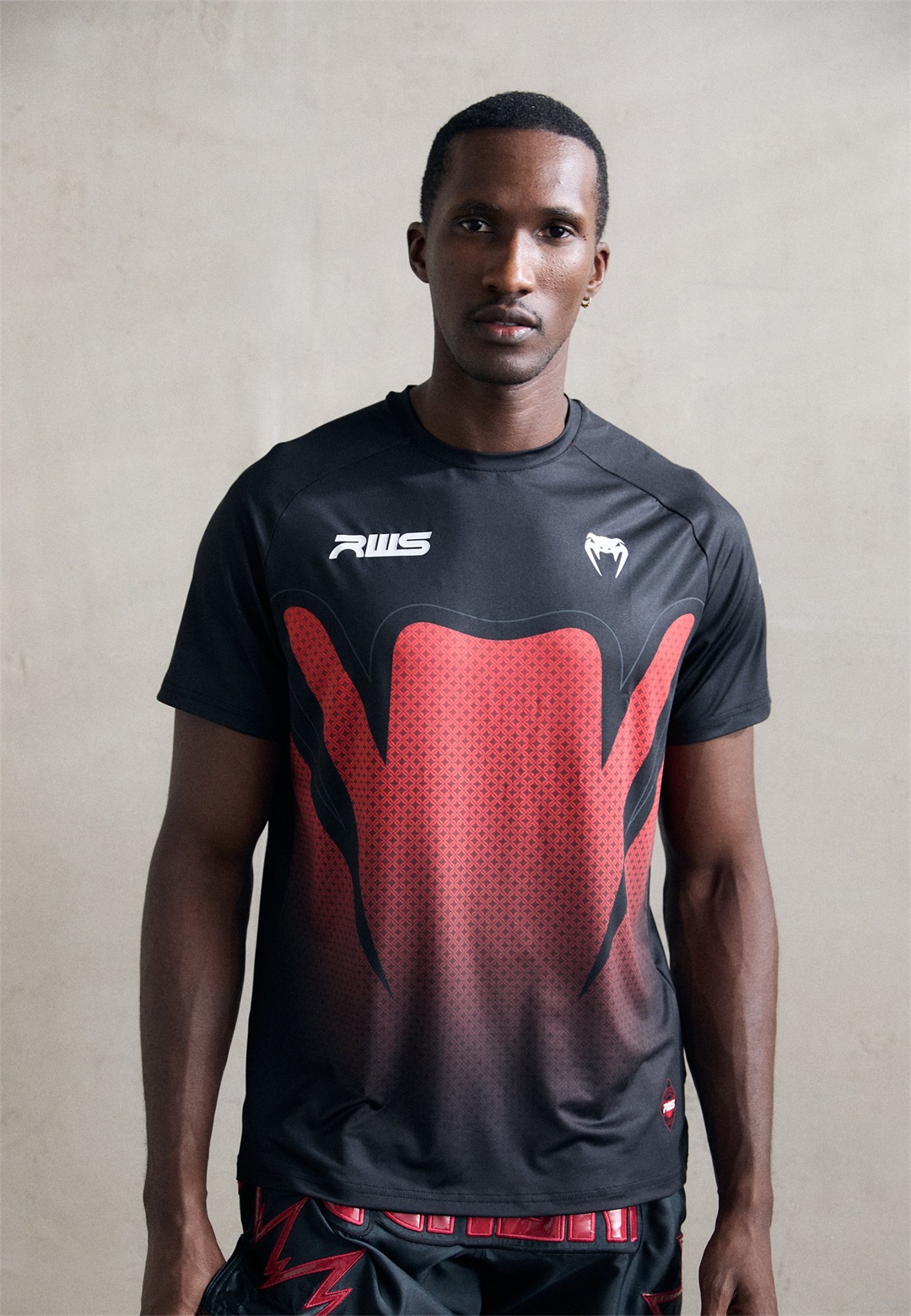 Venum RWS 2.0 - Sport T-Shirt - black/red/schwarz