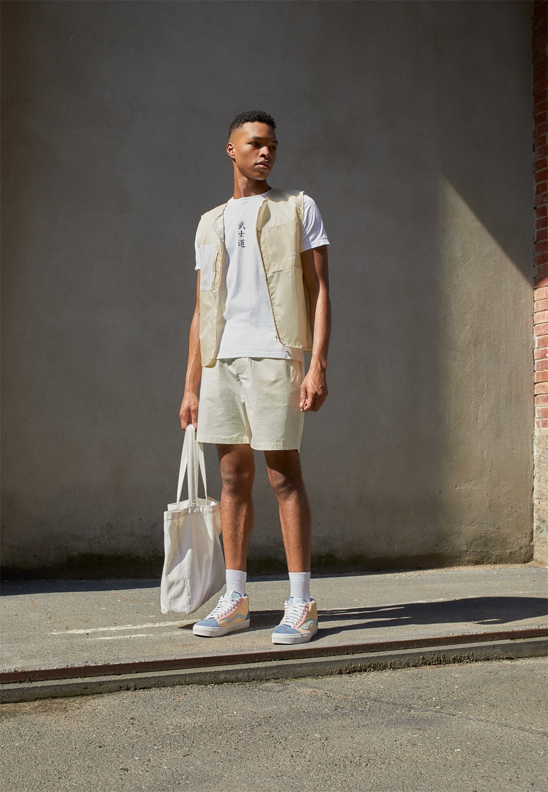 Vans MID SKOOL 37 UNISEX - Sneaker high - cement blue/impala/mehrfarbig