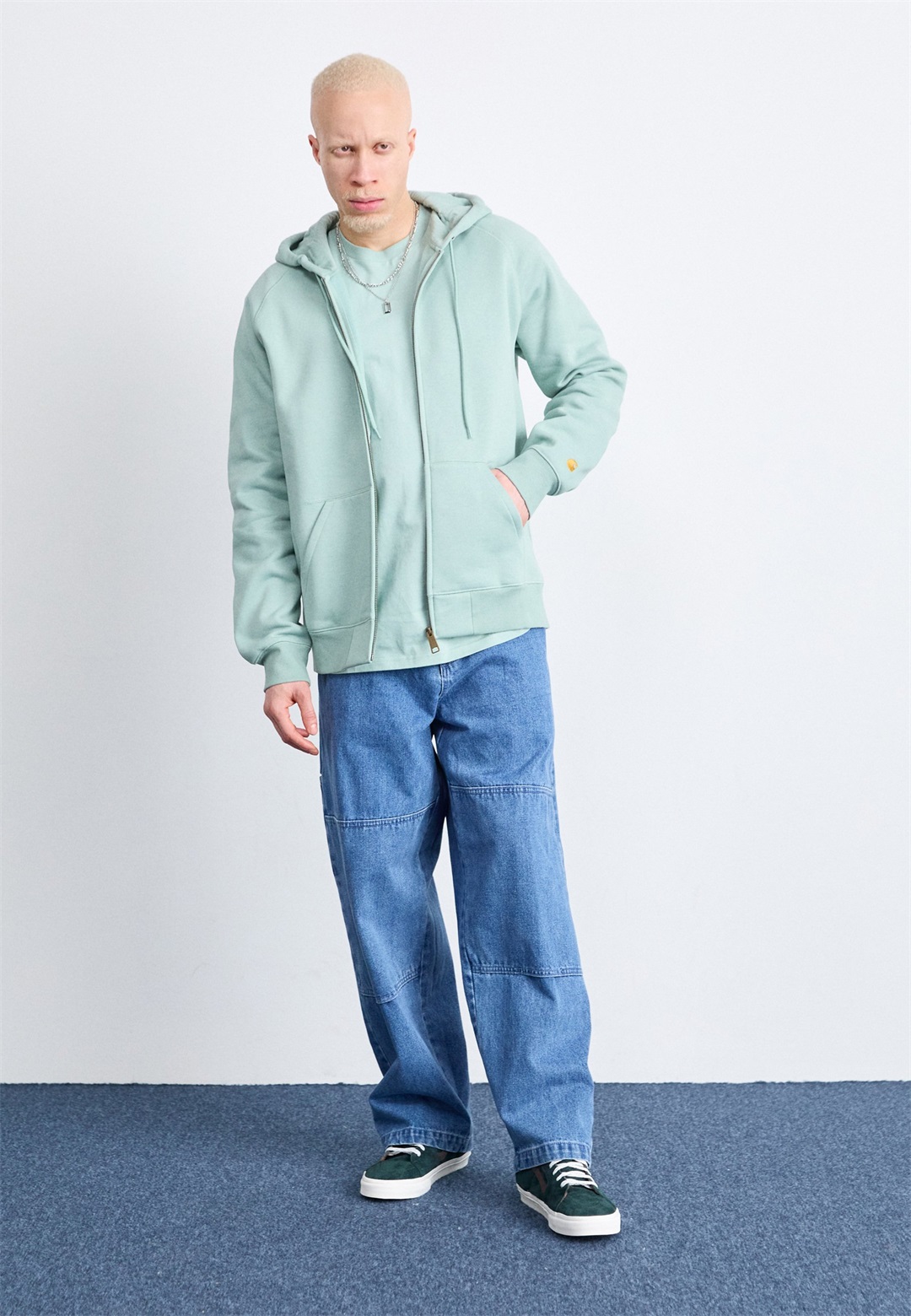 Vans SK8-HI UNISEX - Sneaker high - scarab/dunkelgrün