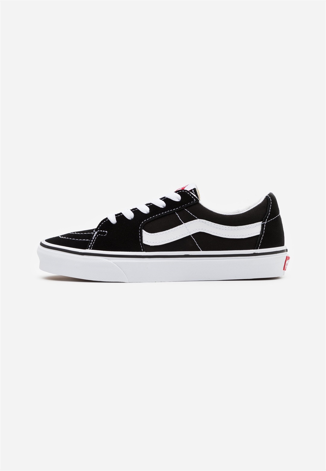 Vans SK8 LOW UNISEX - Sneaker low - black/true white/schwarz