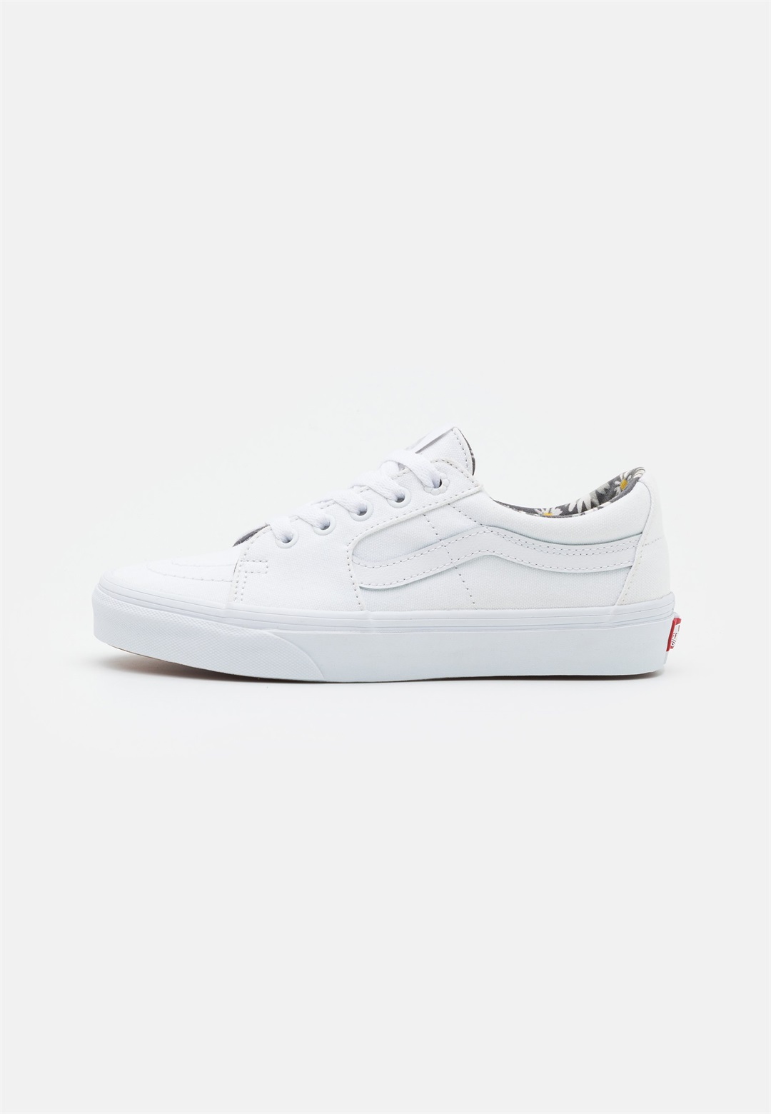 Vans SK8-LOW UNISEX - Sneaker low - true white/schwarz