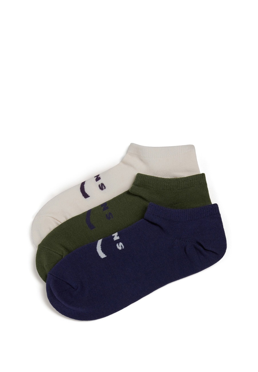 Vans 3 PACK - Socken - dark olive/oliv