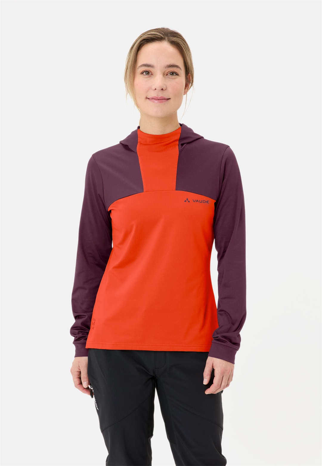 Vaude QIMSA HOODY - Kapuzenpullover - cassis/flieder
