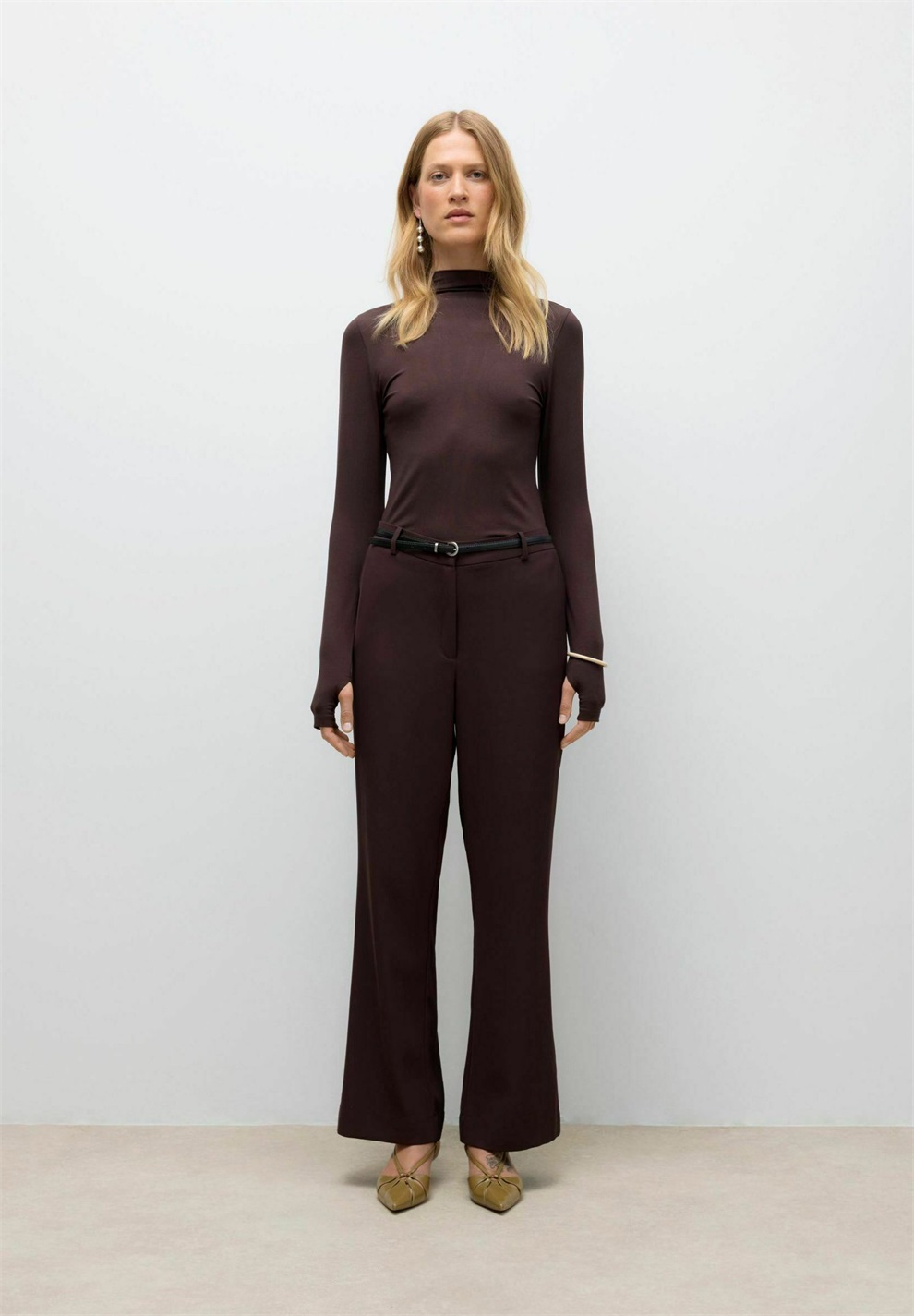 Vero Moda AWULA - Langarmshirt - chocolate plum/braun