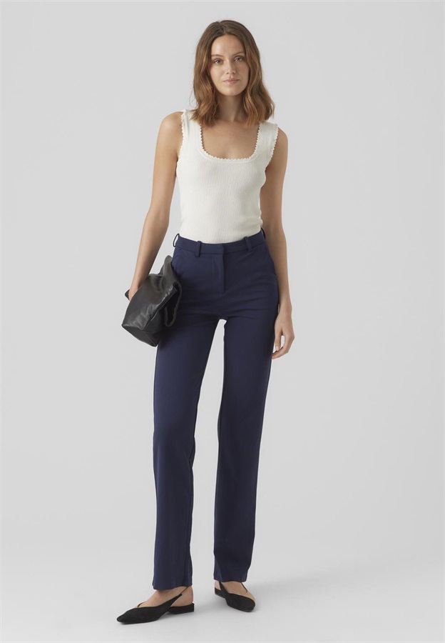 Vero Moda Tall VMZAMIRA PANT - Stoffhose - navy blazer/dunkelblau