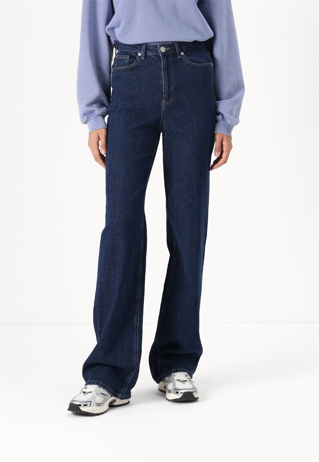 Vero Moda Tall VMTESSA WIDE - Wide Leg - dark blue denim/dark-blue denim