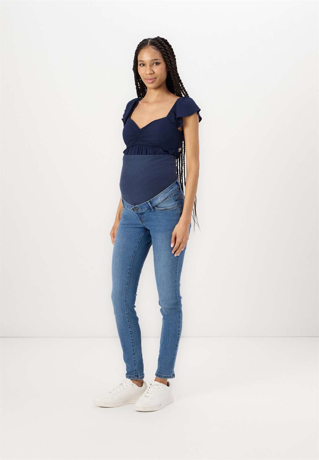 Vero Moda Maternity VMMTANYA - Jeans Skinny Fit - medium blue denim/blau