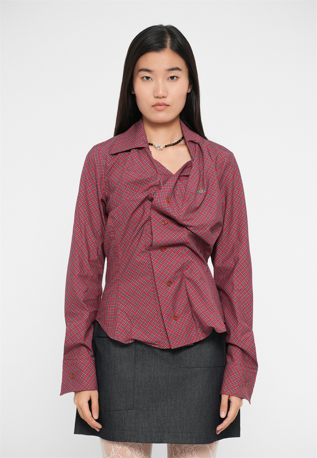 Vivienne Westwood DRUNKEN SHIRT - Hemdbluse - red/rot