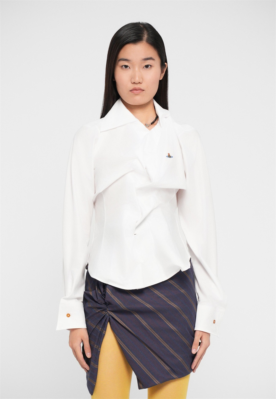 Vivienne Westwood DRUNKEN SHIRT - Bluse - white/weiß