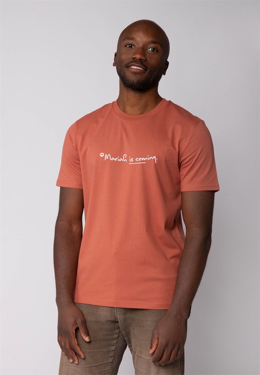 watapparel MARIAH IS COMING - T-Shirt print - heritage brown/braun