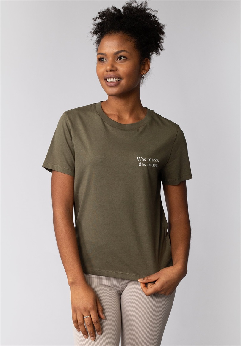 watapparel T-Shirt print - khaki