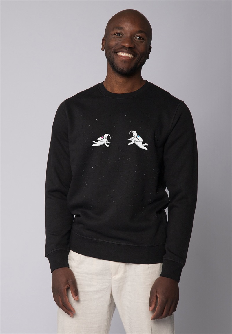 watapparel SPACE LOVE - Sweatshirt - black/schwarz