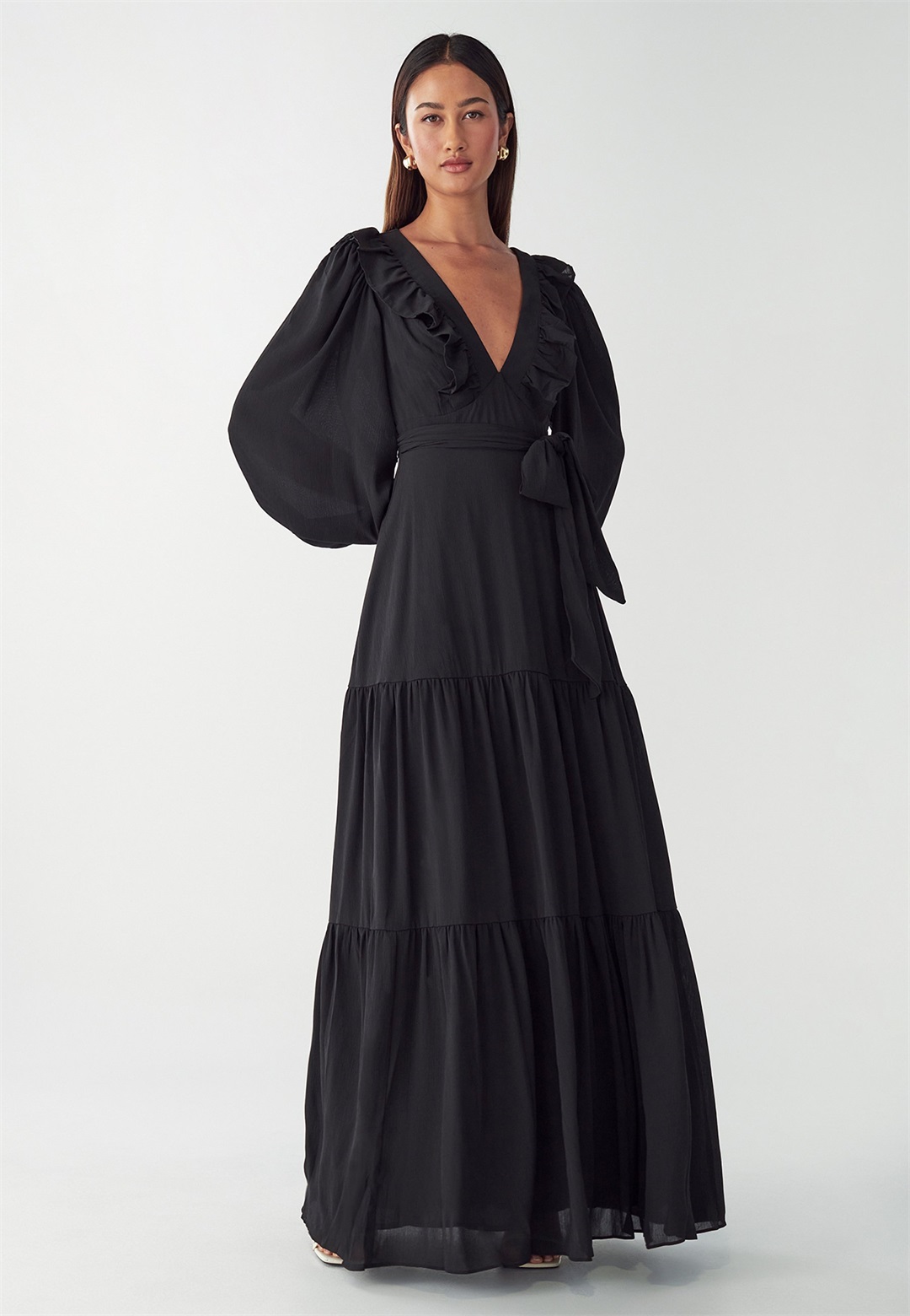 WILLA ALLIE - Maxikleid - black/schwarz