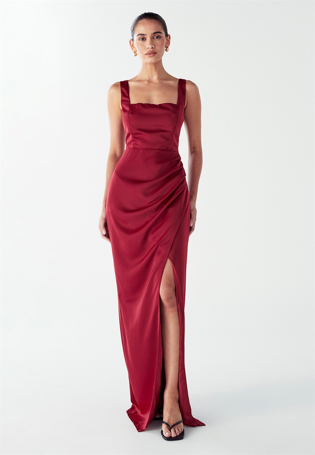 WILLA DETROIT - Ballkleid - burgundy/rot