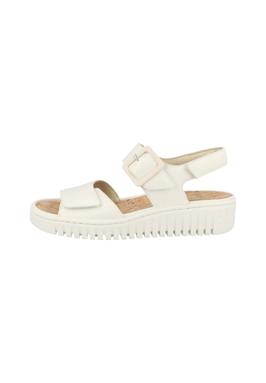 Waldläufer H-WILLOW - Keilsandalette - offwhite/weiß