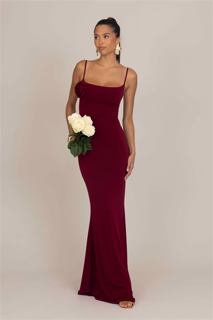 WAL G TALL MARY ROSE TIE MAXI - Ballkleid - wine/bordeaux