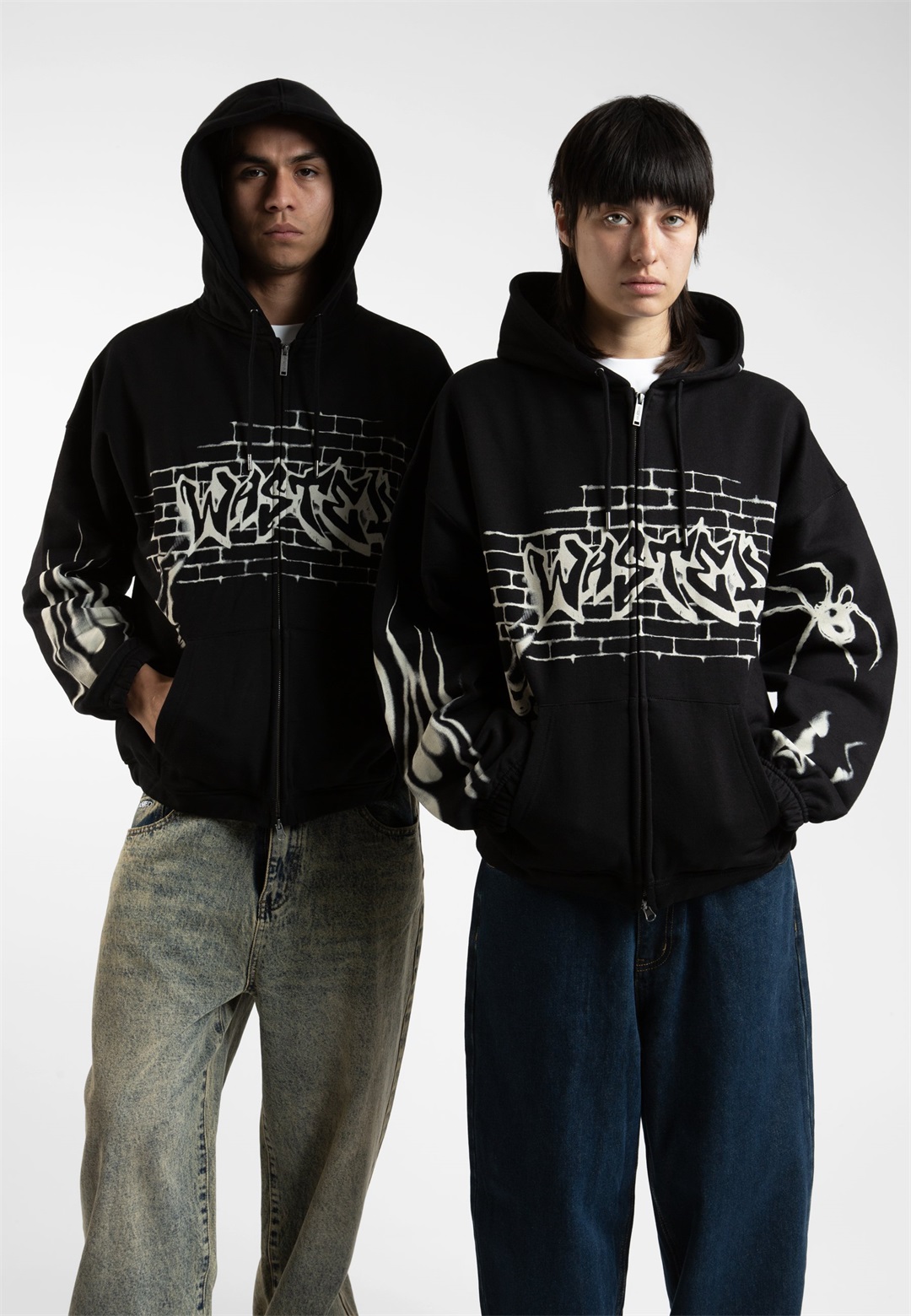 Wasted Paris UNISEX - Sweatjacke - black/schwarz