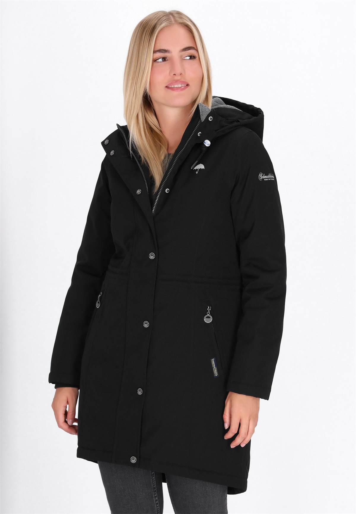 Schmuddelwedda Wintermantel - black/anthrazit