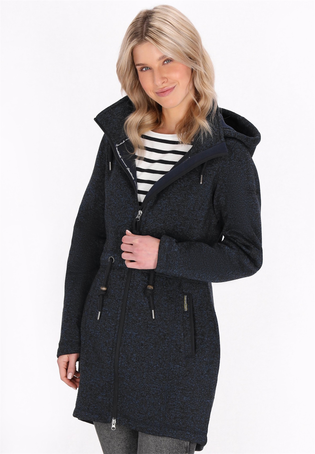Schmuddelwedda Parka - navy melange/dunkelblau