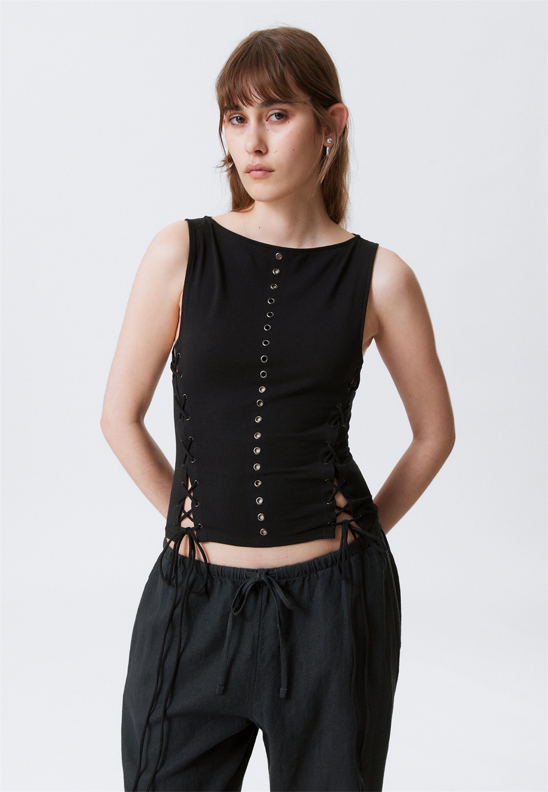 Weekday Top - black/schwarz