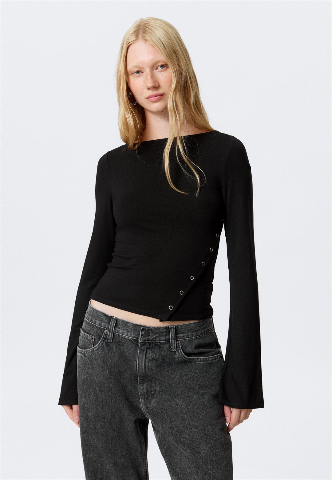 Weekday LONG SLEEVE - Langarmshirt - black/schwarz