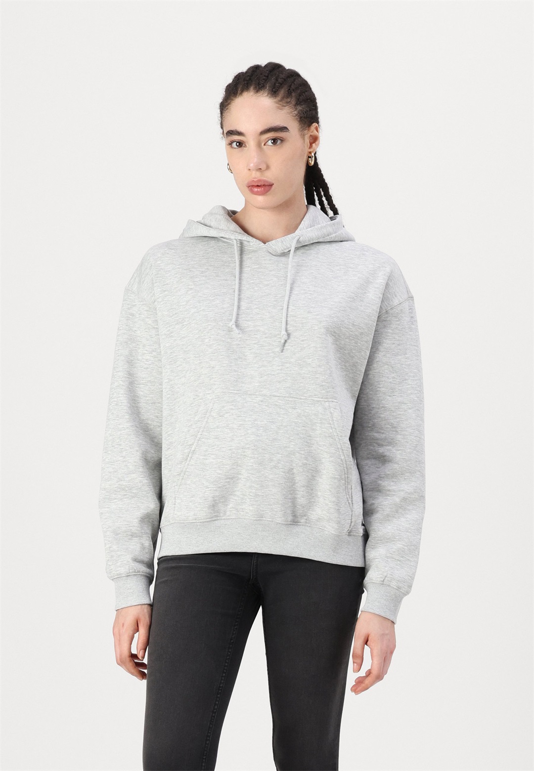 Weekday ESSENCE STANDARD HOODIE - Sweatshirt - grey/grau